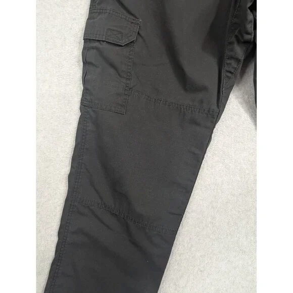 5.11 Tactical Series Pants Mens 36x30 Black Cargo Ripstop Polyester Hiking Work - Picture 4 of 13